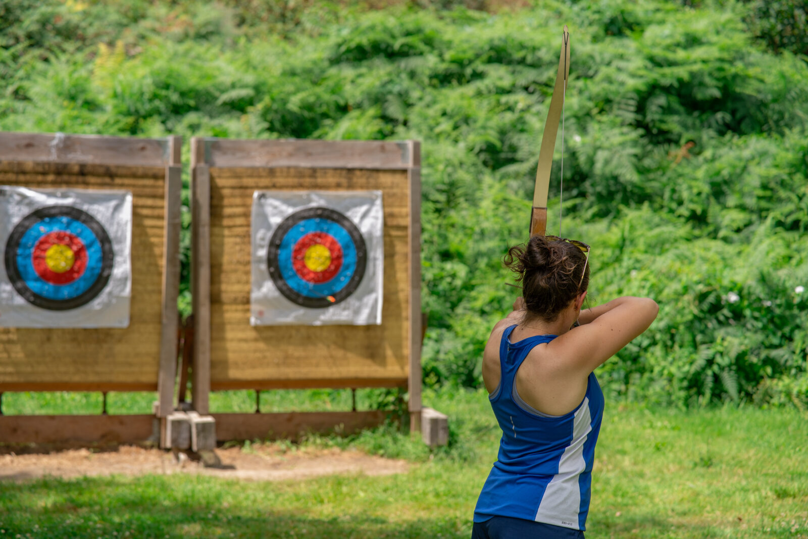 anjou sport nature base de loisirs la jaille-yvon activités en famille ou entre amis entre Angers et Laval sport de tir